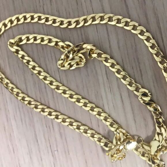 18k gold Cuban chain necklace - Picture 11 of 11